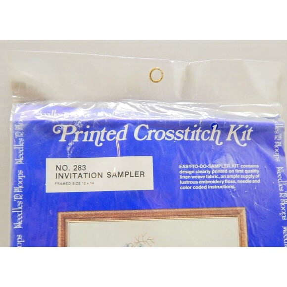 Needles 'n Hoops Stamped Cross Stitch Invitation Sampler #283 Sealed - Picture 3 of 8